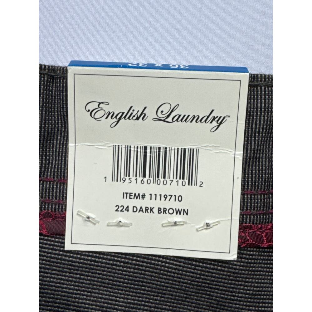 NWT English Laundry Men's Walker Brown 5-Pocket Pants - Size 36x32 (37x31)* - Picture 4 of 7